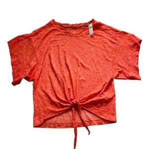 Pilcro Shelly Washed Orange Top Size Medium NWT